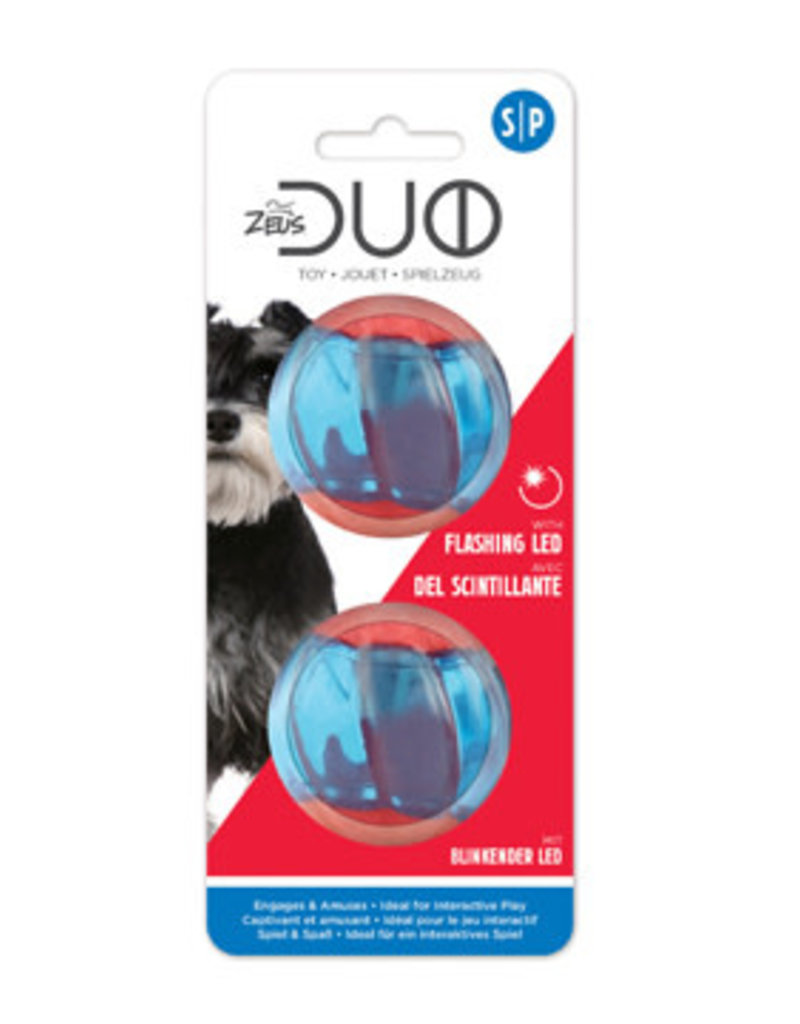 Zeus Duo Ball with LED Small - 2pk