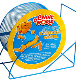Living World Deluxe Exercise Wheel - Blue - 22.5 cm (9 in)