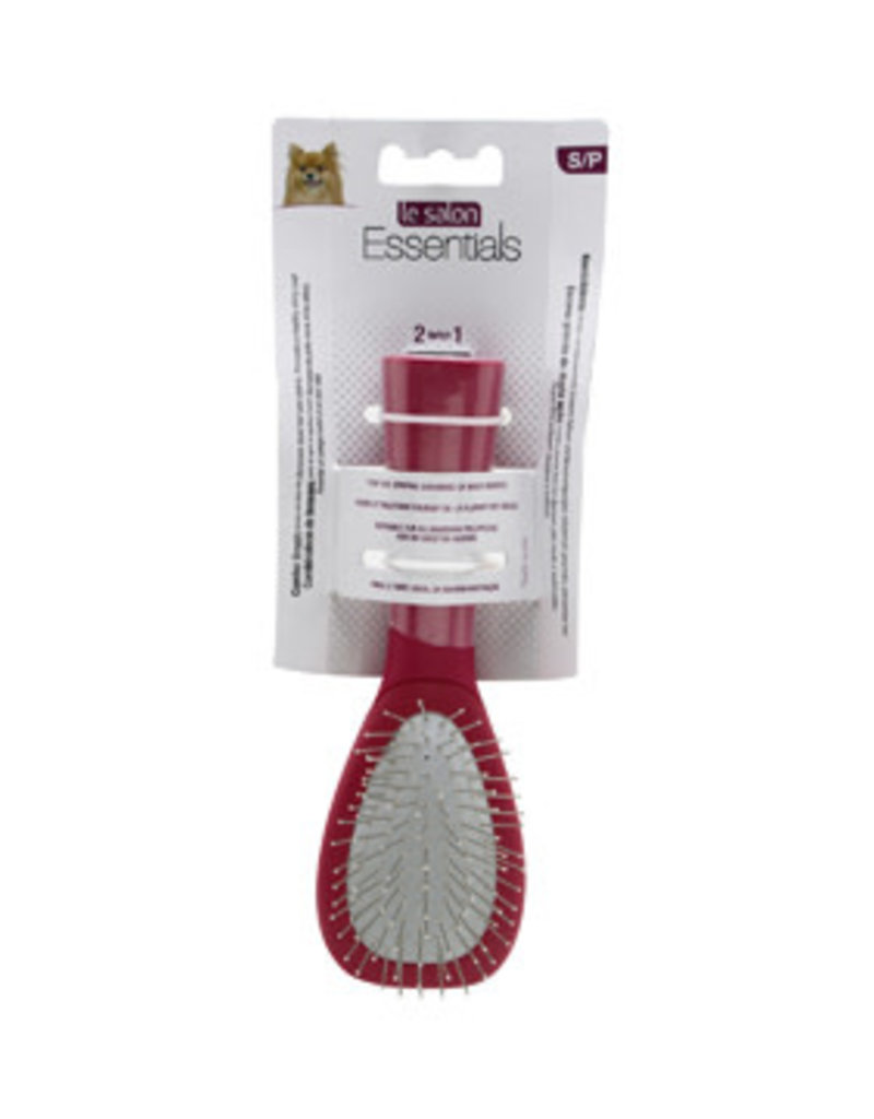 Le Salon Essentials Dog Bristle/Steel Pin Combo Brush - Small