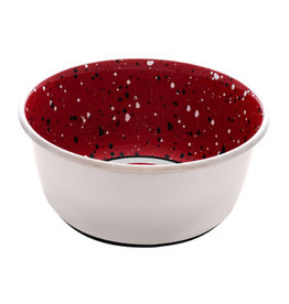 Dogit Dogit Stainless Steel Non-Skid Dog Bowl - Red Speckle - 950 ml (32 fl.oz.)