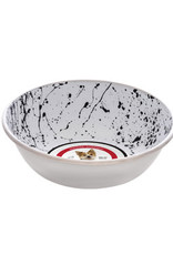 Dogit Dogit Stainless Steel Non-Skid Dog Bowl - Black & White Splash - 350 ml (11.8 fl.oz.)