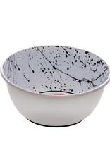 Dogit Dogit Stainless Steel Non-Skid Dog Bowl - Black & White Splash - 500 ml (17 fl.oz.)