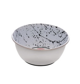 Dogit Dogit Stainless Steel Non-Skid Dog Bowl - Black & White Splash - 500 ml (17 fl.oz.)