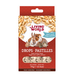 Living World Small Animal Drops Peanut - 75g