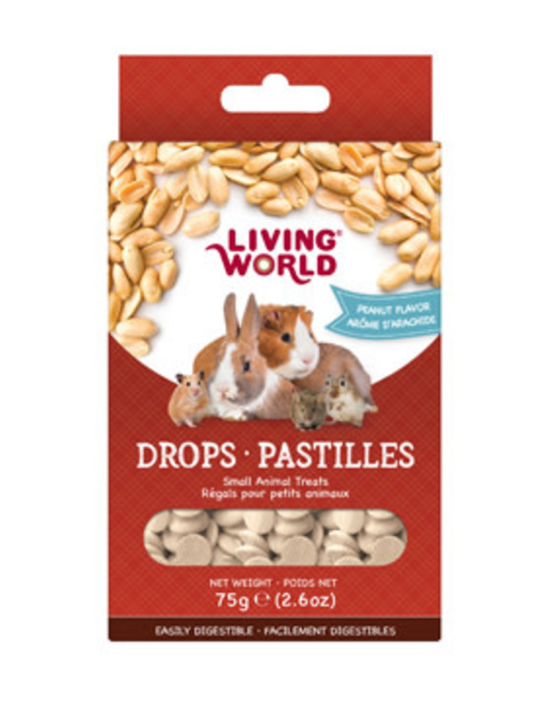 Living World Small Animal Drops Peanut - 75g