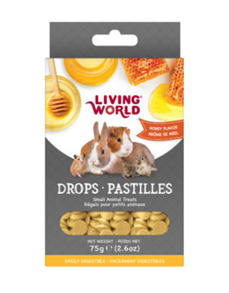 Living World Small Animal Drops Honey Flavour - 75g