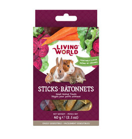 Living World Small Animal Sticks Vegetable Flavour - 60g