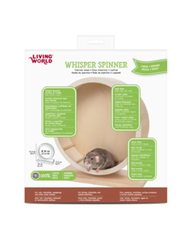 Living World Whisper Spinner - Large - 29 x 12.5 x 31.5 cm (11.4 x 4.9 x 12.4 in)