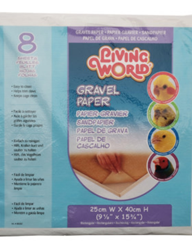 Living World Gravel Paper - Medium - 8 pack