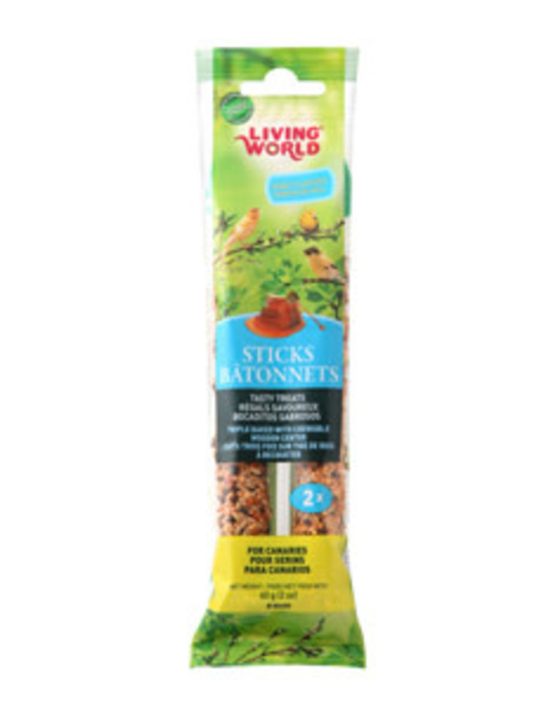 Living World Canary Sticks Honey Flavour - 2 pack