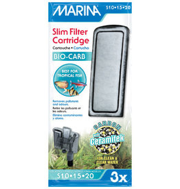 Marina Marina Slim Filter Cartridge Bio-Carb - 3pk