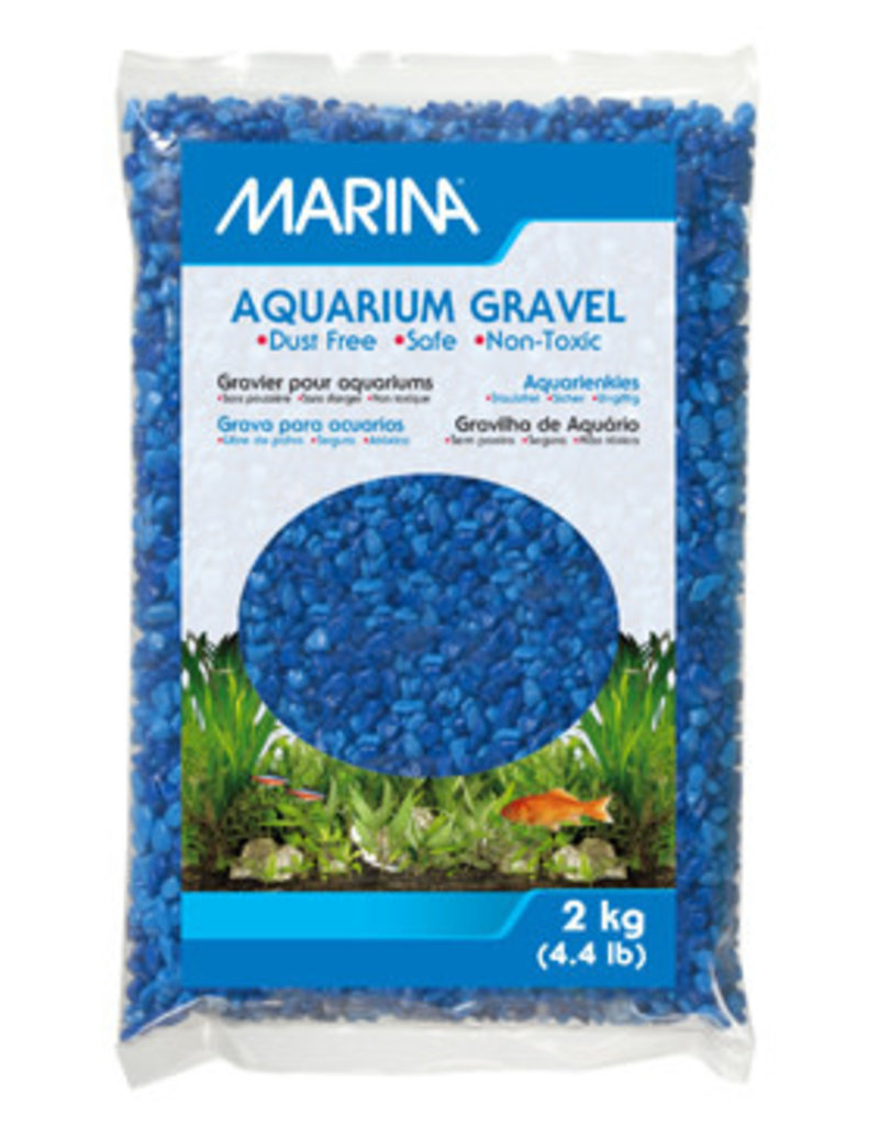 Marina Marina Decorative Aquarium Gravel - Blue Tone on Tone - 2 kg (4.4 lb)
