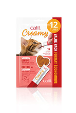 Catit Catit Creamy Lickable Cat Treat - Salmon Flavour - 12 pack
