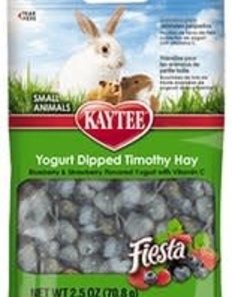 Kaytee Kaytee Fiesta Blueberry and Strawberry Yogurt Dipped Timothy Hay 2.5oz