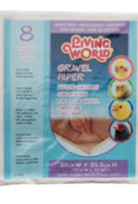 Living World Gravel Paper - Small - 8 pack - 30 cm x 35.5 cm (12 x 14 in)