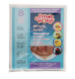 Living World Gravel Paper - Small - 8 pack - 30 cm x 35.5 cm (12 x 14 in)