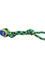 Zeus K9 Fitness Rope Tug with Tennis Ball - 17in