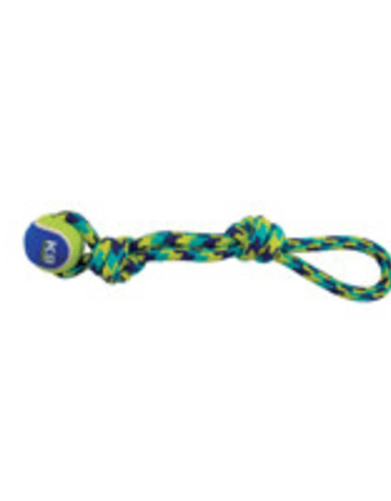Zeus K9 Fitness Rope Tug with Tennis Ball - 17in