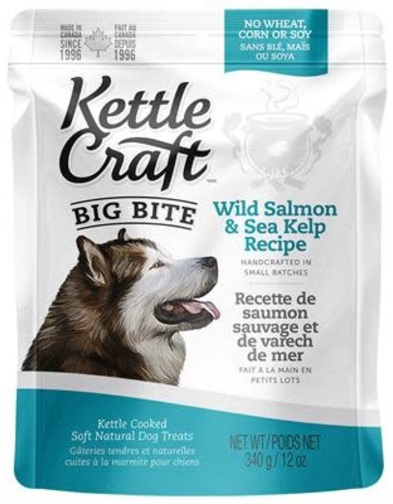 Kettle Craft Wild Salmon & Sea Kelp - Big Bite Dog Treat 340g