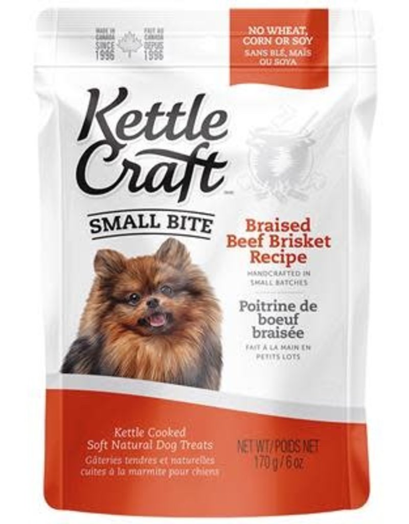 Kettle Craft Braised Beef Brisket - Small Bite Dog Treat 170g