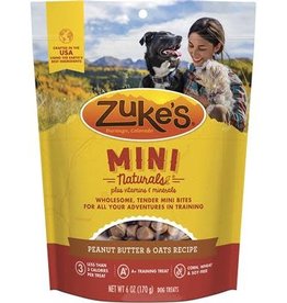 Zuke's Zukes Mini Naturals Peanut Butter & Oats 6oz