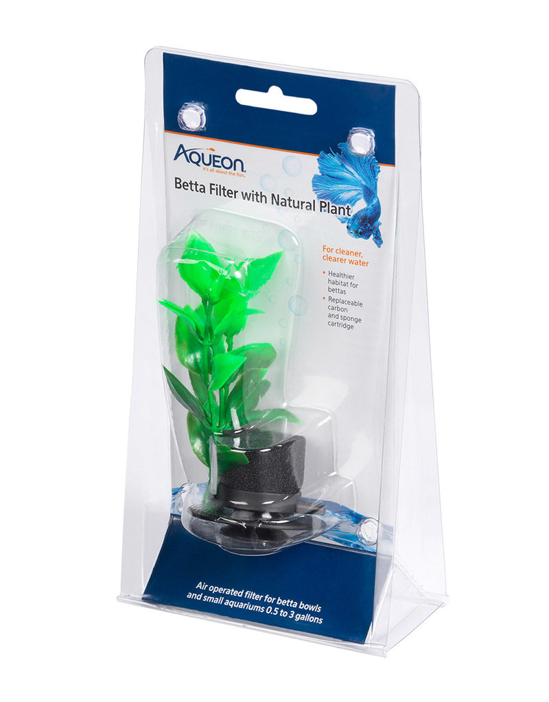 Aqueon Aqueon Betta Filter with Natural Plant