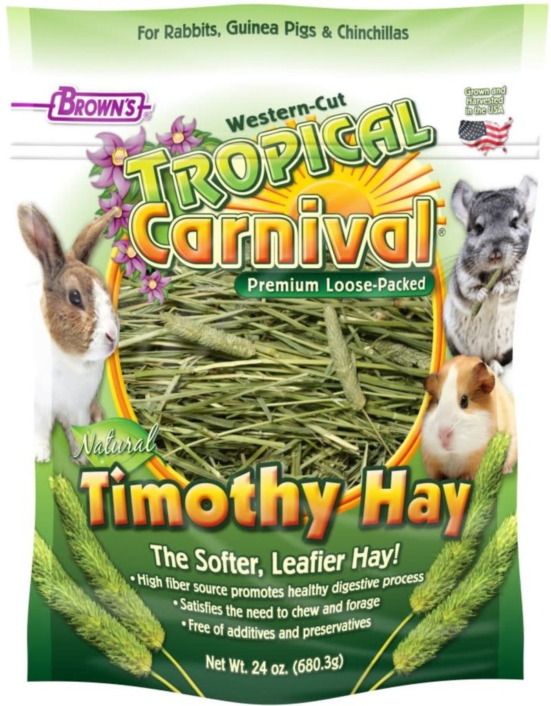 Tropical Canrival Loose Timothy Hay 24 oz