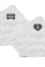 Retail Advantage Memorial Heart - Dogs Leave Paw Prints