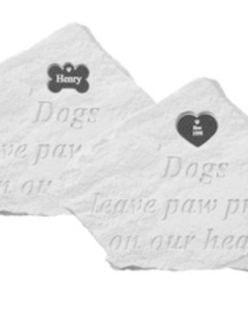 Retail Advantage Memorial Heart - Dogs Leave Paw Prints