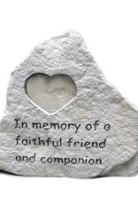 Retail Advantage Memorial Heart - In Memory of a Faithful Friend and Comanion