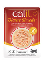 Catit Catit Divine Shreds - Chicken with Tuna & Carrot - 75g Pouch