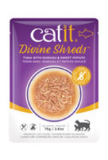 Catit Catit Divine Shreds - Tuna with Shirasu & Sweet Potato - 75g Pouch