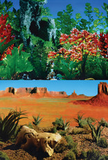Underwater Treasures Underwater Treasures Red Butterfly/Desert Reversible Background 24" - Sold by the FOOT