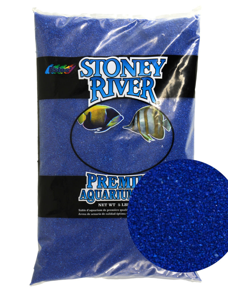 estes Estes Stoney River Premium Aquarium Sand - Blue - 5 lb