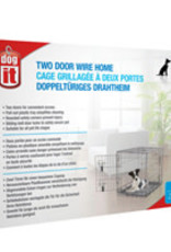 Dogit Dogit Two Door Wire Home Crates with Divider - Small - 24 x 17.5 x 20 in