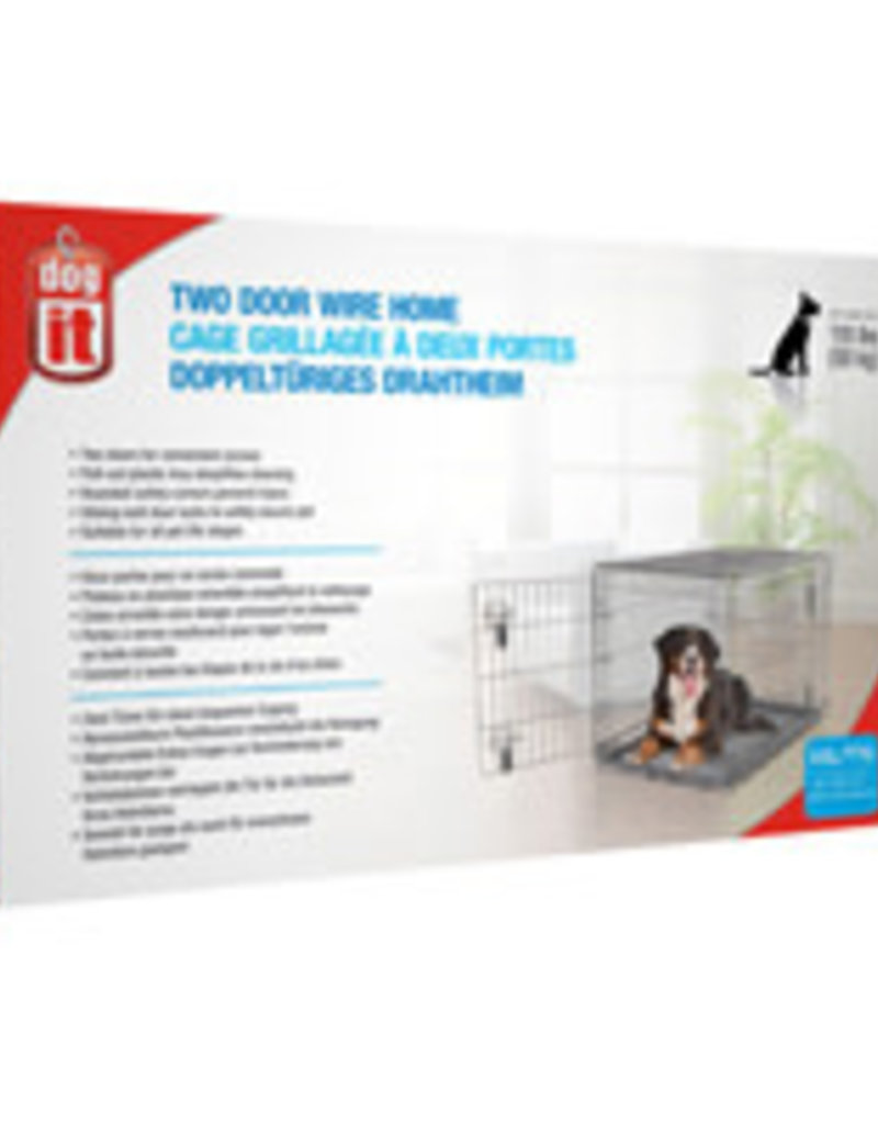 Dogit Dogit Two Door Wire Home Crates with Divider - XXLarge - 48 x 29.3 x 31.5 in