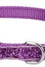 Lil Pals Li'l Pals Adjustable Dog Collar with Glitter Overlay - Orchid 3/8x8-12in