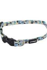 Lil Pals Li'l Pals Adjustable Patterned Dog Collar - Teal Stained Glass 5/16x6-8in