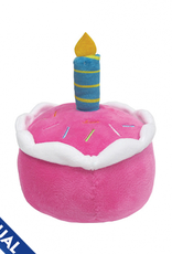 Foufou FouFou Plush Birthday Cake Dog Toy - Pink