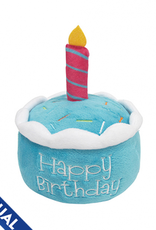 Foufou FouFou Plush Birthday Cake Dog Toy - Blue