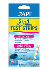API API 5 in 1 Aquarium Test Strips - 4 pk