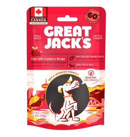 Great Jack's Great Jack's Grain-Free Soft Liver Training Treats - Liver with Cranberry Recipe - 56g