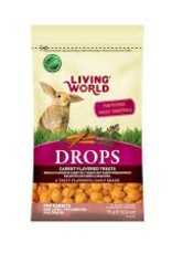 Living World Treat Drops Rabbit - Carrot - 75g