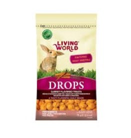 Living World Treat Drops Rabbit - Carrot - 75g