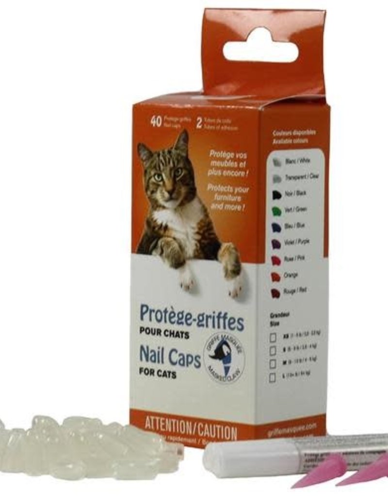 Masked Claws Masked Claws Nail Caps Clear - Cat Large