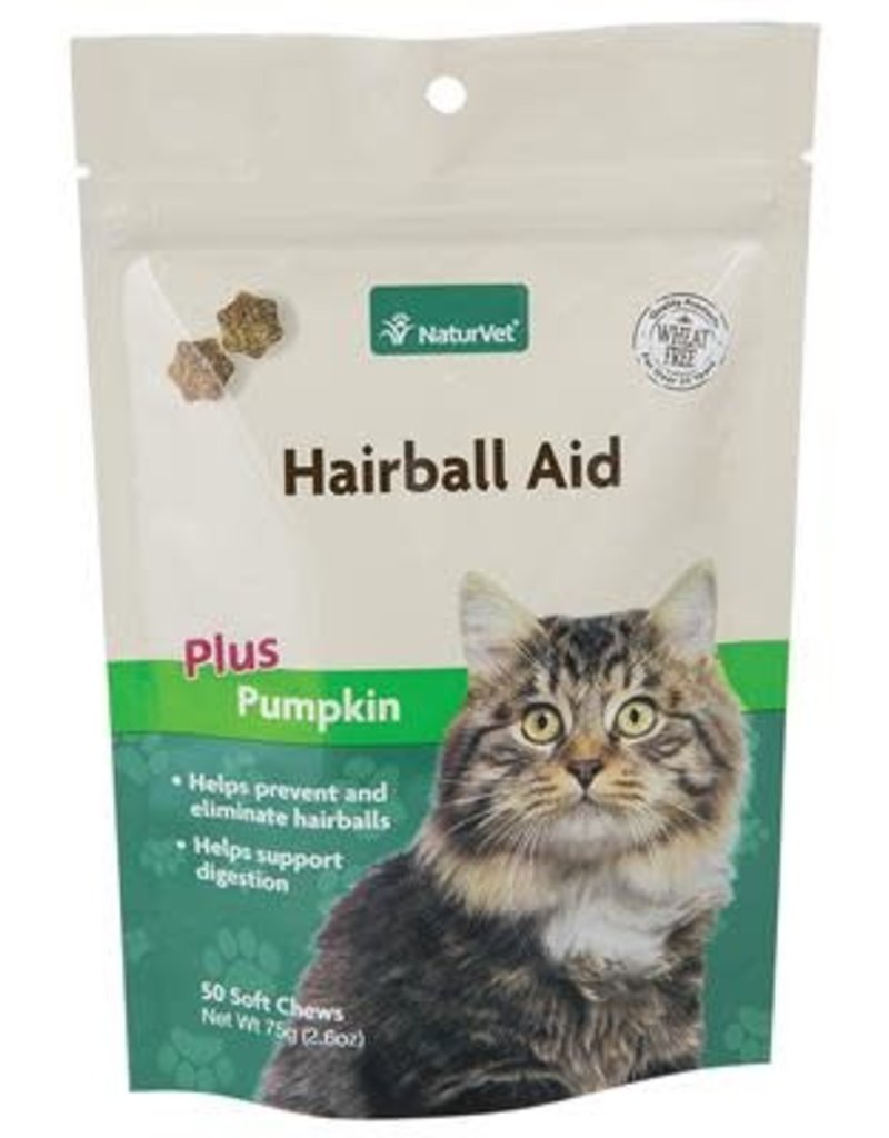 NaturVet Naturvet Hairball Pumpkin Cat Soft Chew 50ct