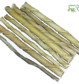 Nature's Own Dog Chews Bulk - Mint Buffalo Twist Bully Chomp Sticks 12in - 1pc.