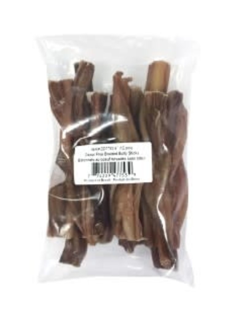 Nature's Own Dog Chews Bulk - Braided Bully Stick 6"