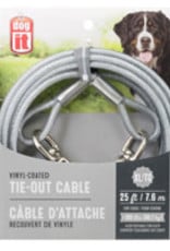 Dogit Dogit Tie-Out Cable - Clear - X-Large - 7.6 m (25 ft)