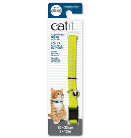 Catit Catit Adjustable Breakaway Nylon Collar - Reflective Yellow